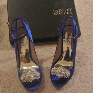 Womens Badgley Mischka Royal Blue with Crystals